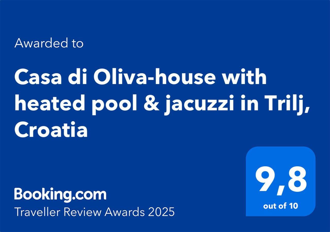 فيلا Casa Di Oliva-House With Heated Pool & Jacuzzi In Trilj, Croatia المظهر الخارجي الصورة